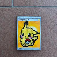 Pikachu cross-stitch carta pokemon