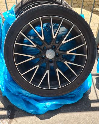 4 CERCHI pneumatici; 19" Audi 6.5 J X 19EH2+ ET 66