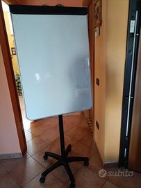 Lavagna magnetica bianca portablocco