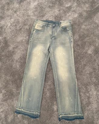 Jeans flare azzurri effetto vintage – Size M