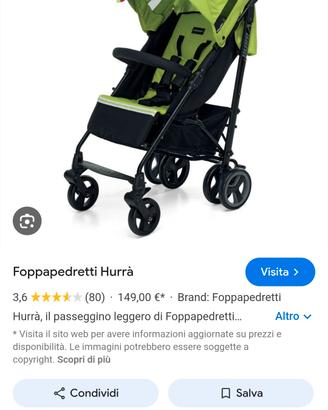 passeggino leggero foppapedretti 