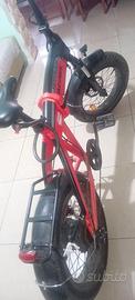 BICICLETTA ELETTRICA PIEGHEVOLE ATALA  ROSSA E NE
