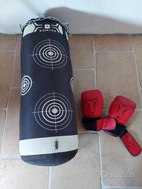 sacco da box + guanti 