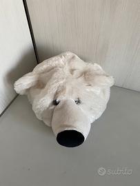 Cappello peloso con faccia da Orso Polare