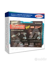 kit 4 in 1 makota Flex- trapano luce e svitabullon