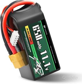 Batteria LiPo 11.1V 650mAh 80C XT30 RC