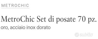 Set di posate Villeroy & Boch da 70 pz Metrochic