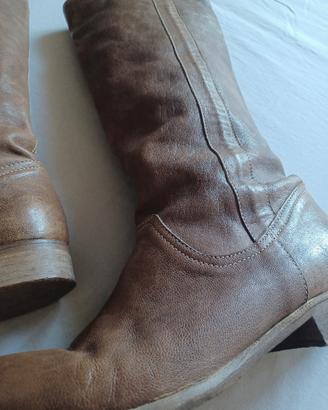 stivali vera pelle Made in italy 