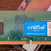 Ram 8 gb Crucial DIMM a 288 pin usata Pc Desktop