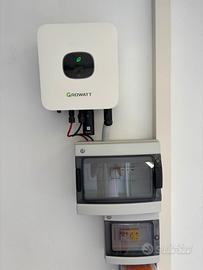 Impianto fotovoltaico Inverter Growatt + Pannelli