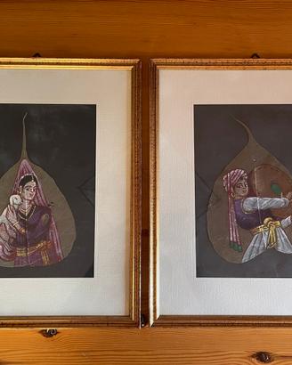 Dipinti a mano su foglie