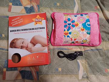 Borsa dell'acqua calda elettrica rosa