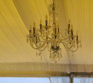 N. 2 LAMPADARI IN FERRO BATTUTO VINTAGE