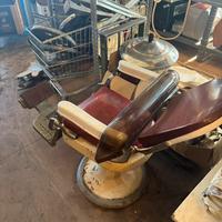 poltrona da barbiere vintage