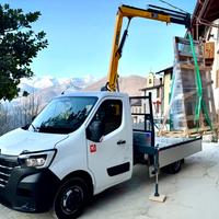 Renault Master gru Copma 35 cassone fisso + gancio