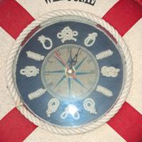 Orologio da parete stile marinaresco - salvagente