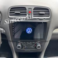 Autoradio 9'' Android 13 Carplay 4+64Gb Per Golf 6