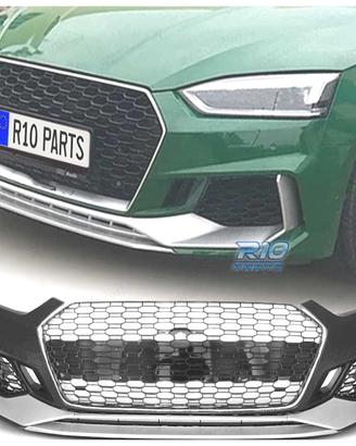 PARAURTI ANTERIORE AUDI A5 F5 17-19 LOOK RS5 ARGEN