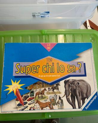 Gioco da Tavolo Vintage "Super chi lo sa?"Ravensbu