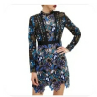 Abito vestito ricamato tg S