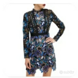 Abito vestito ricamato tg S