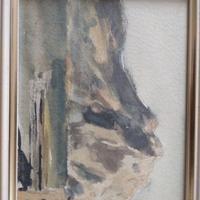 Aurelio Bertoni. Acquarello. Monte Lago Iseo