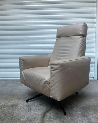 POLTRONA GIREVOLE DESIGN POLTRONE SOFA PELLE