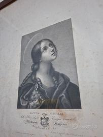 stampa vintage Santa Cecilia