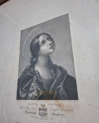 stampa vintage Santa Cecilia
