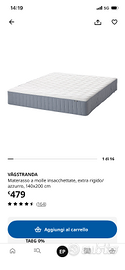 VÅGSTRANDA Materasso 140x200