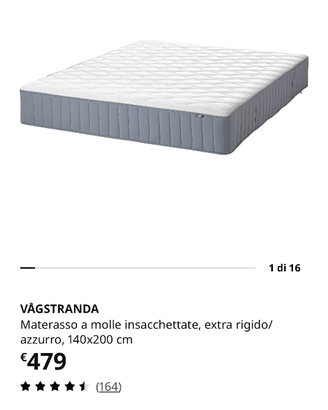 VÅGSTRANDA Materasso 140x200