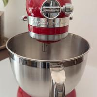 KitchenAid Artisan rosso con 2 ciotole accessori