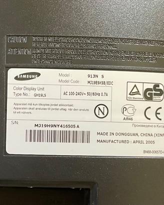 Monitor Samsung 17 pollici