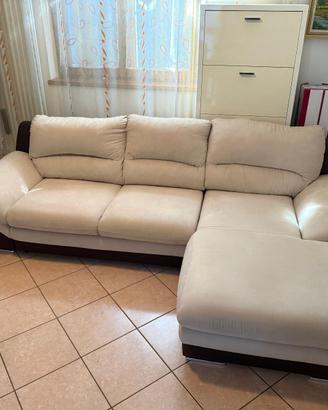 Divano letto ad angolo in tessuto memoryfoam