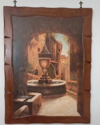 Quadro con fontana