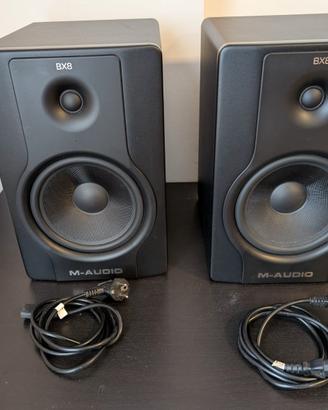 Casse monitor preamplificate M-AUDIO BX8 D2 (130W)