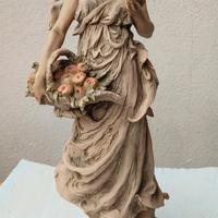 ceramica donna con cesto giuseppe armani