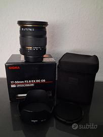 Nikon Sigma Zoom DX 17 50 2.8 EX DC OS