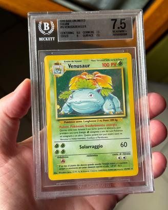 Pokemon Venusaur 15/102 set base holo ita BGS 7.5