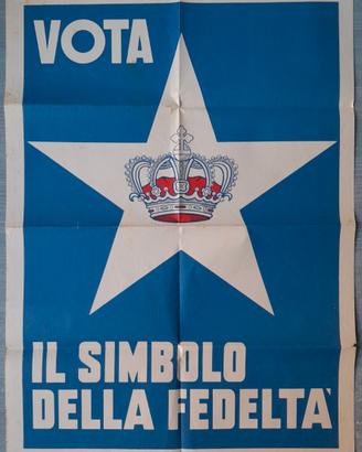 Poster Monarchia Manifesto Monarchico Antico