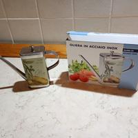 Oliera in acciaio inox nuova