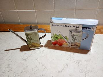 Oliera in acciaio inox nuova
