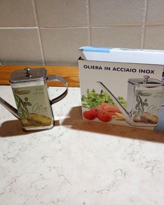 Oliera in acciaio inox nuova