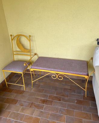 Panca e sedia