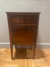 Mobiletto / Comodino in Legno di noce