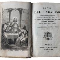 Libro Preghiere Antico La Via del Paradiso Parigi