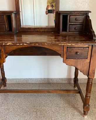 Mobile consolle tavolo da toeletta trucco legno