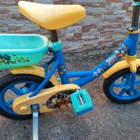 Bici bimbo 10 pollici winny the pooh con rotelle