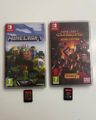 Minecraft e Minecraft Dungeon - Nintendo Switch