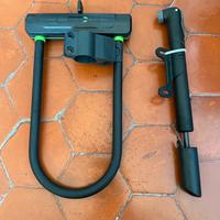 Lucchetto alta sicurezza piu pompetta per bici